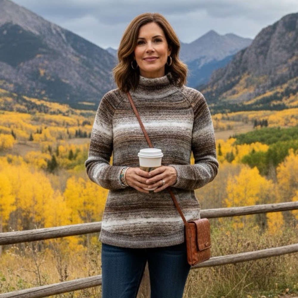 Jillian Nicole NWOT Natural Sweater Brown Small